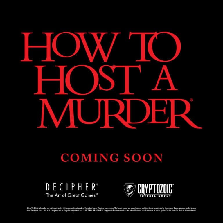 Cryptozoic Entertainment and Decipher Partner to Relaunch How To Host A Murder Game Series in 2025